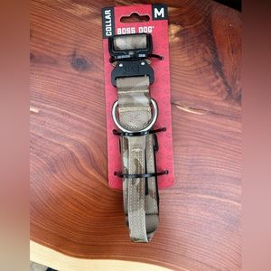 Boss Dog Tactical Collar (Medium, Tan Camo)